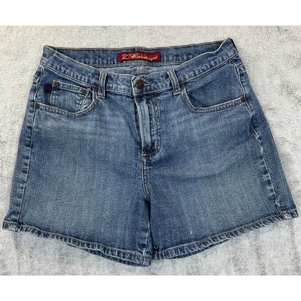 Vintage Y2K Z Cavaricci Denim Shorts Womens 6 Blue Classic Fit 90s 2000 Retro